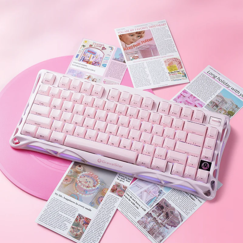 خرید کیبورد گیمینگ گراوا استار K1 - Sakura Pink